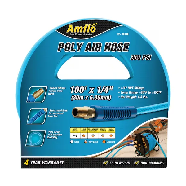 Amflo 1/4" X 100' Polyurethane Air Hose