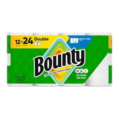 Bounty Paper Towel 2 Ply 12 Rolls Per Package