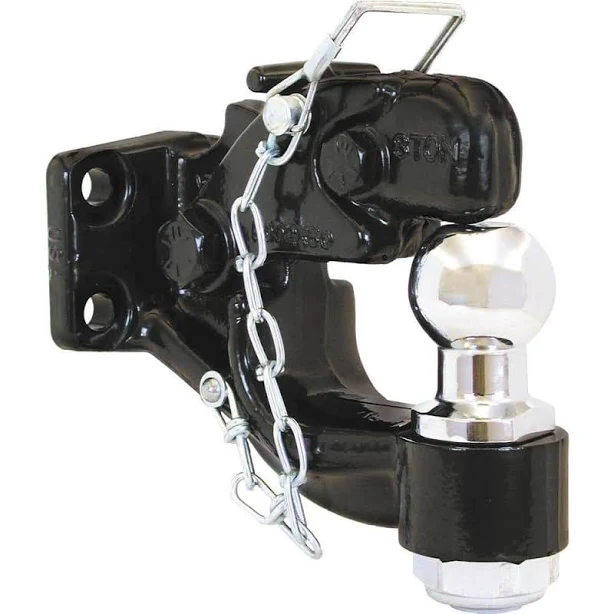 Buyers Products BH82000  8 Ton Combination Hitch, 2" Ball Black