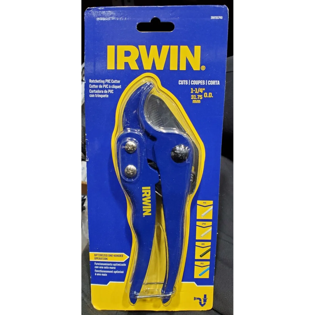 Irwin IRWT 81740 Ratcheting Pvc Cutter 1 1/4 Inch