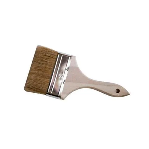 Magnolia Brush Chip Brush 3" 100% White Bristles, Smooth Sanded Handle