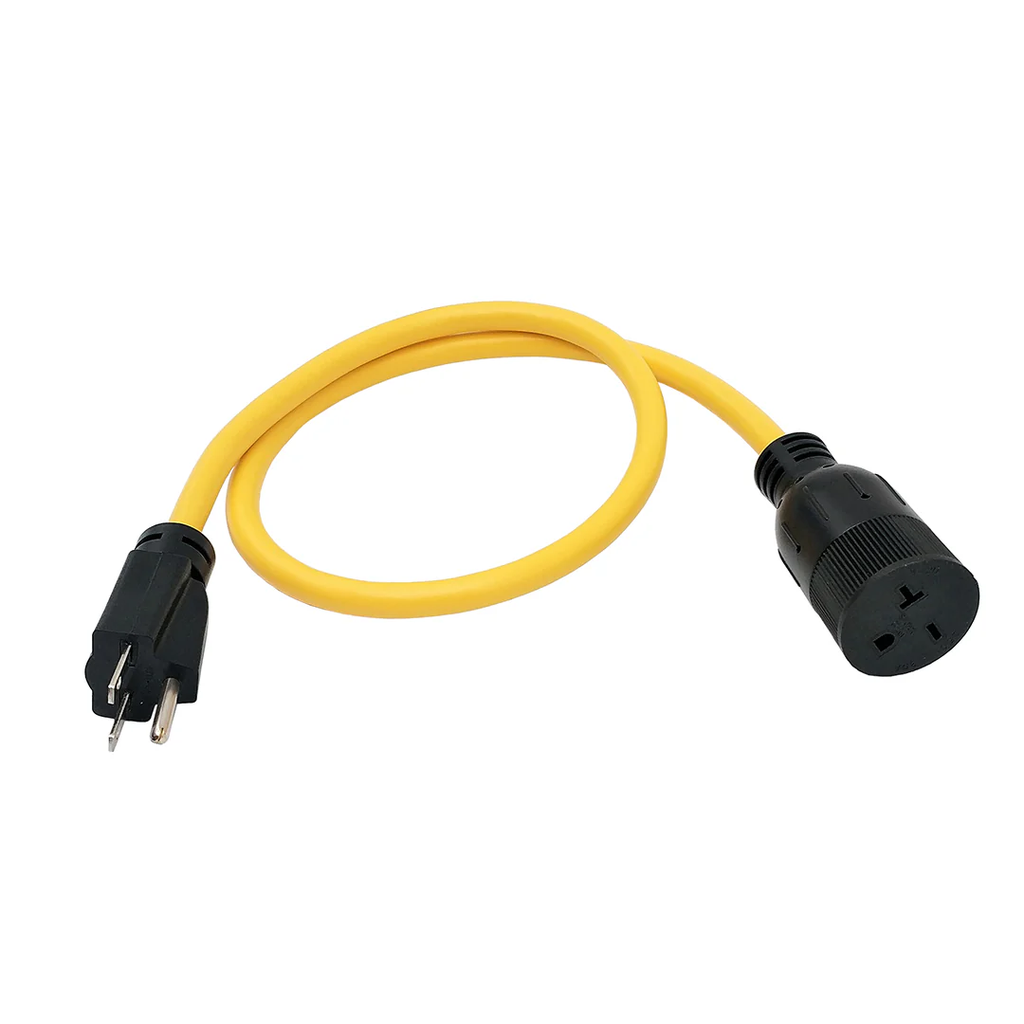 Parkworld 67904 Nema 6-15 Extension Cord 6-15P To 6-15R (T Blade Female) For 6-20 Adapter 50 Foot