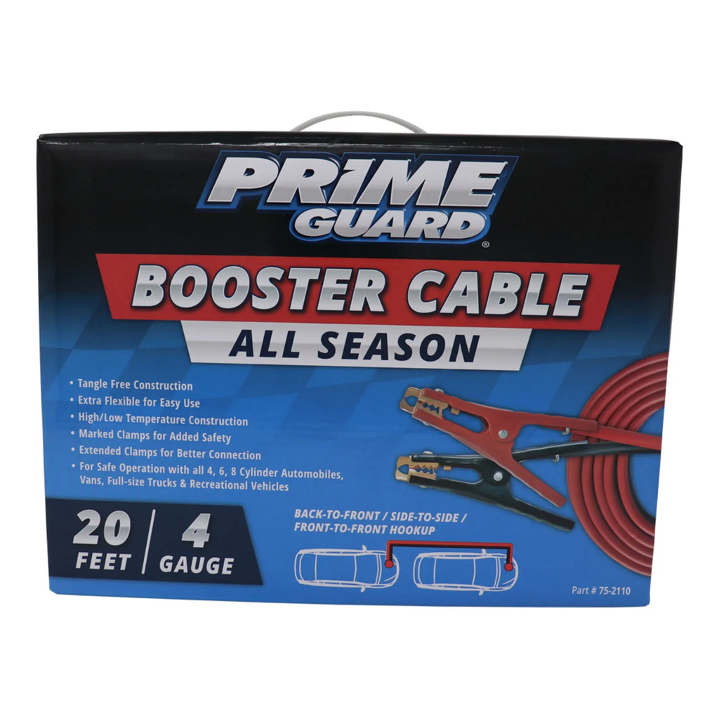 [PRIM 75-2110] Prime Guard 75-2110 20 Foot 4 Gauge Jumper Cables