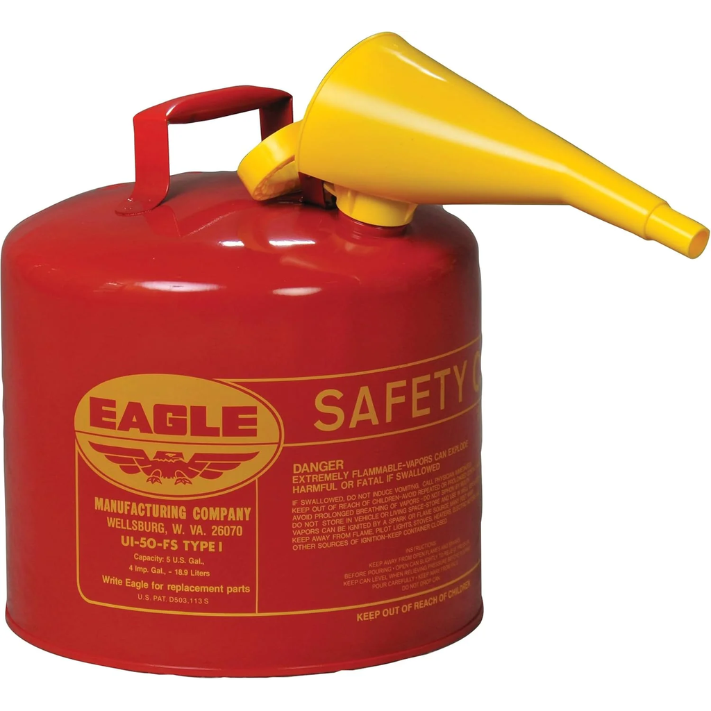 Eagle 5 Gallon Metal Gas Can Type 1