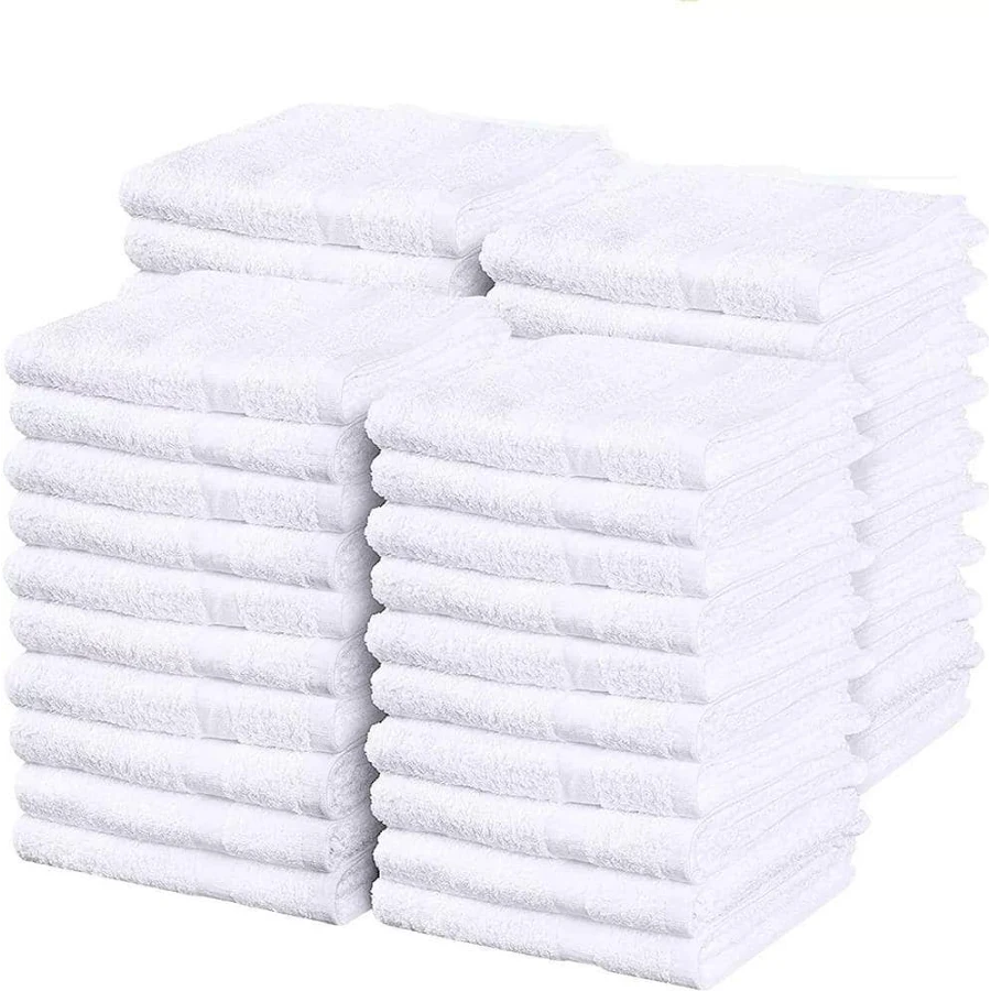 [WTC-175] White Terry Cloth Towel (175 Towels Per Box)