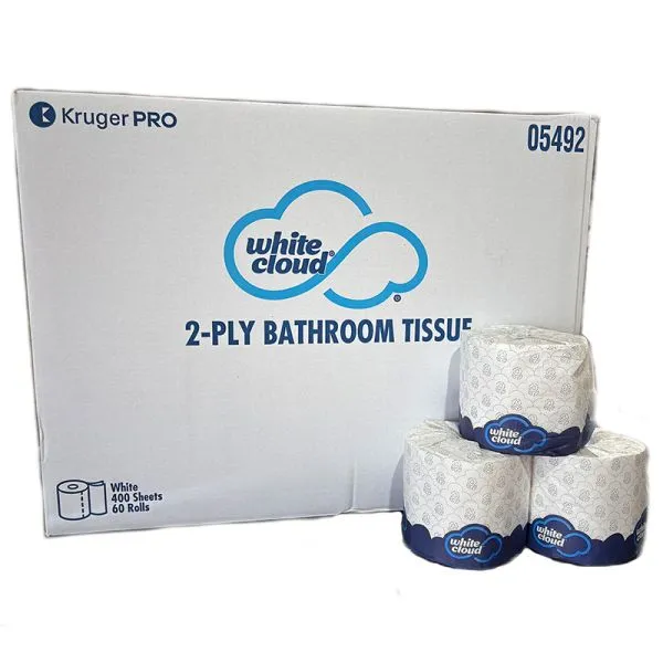 White Cloud Toilet Paper (60 rolls per case)