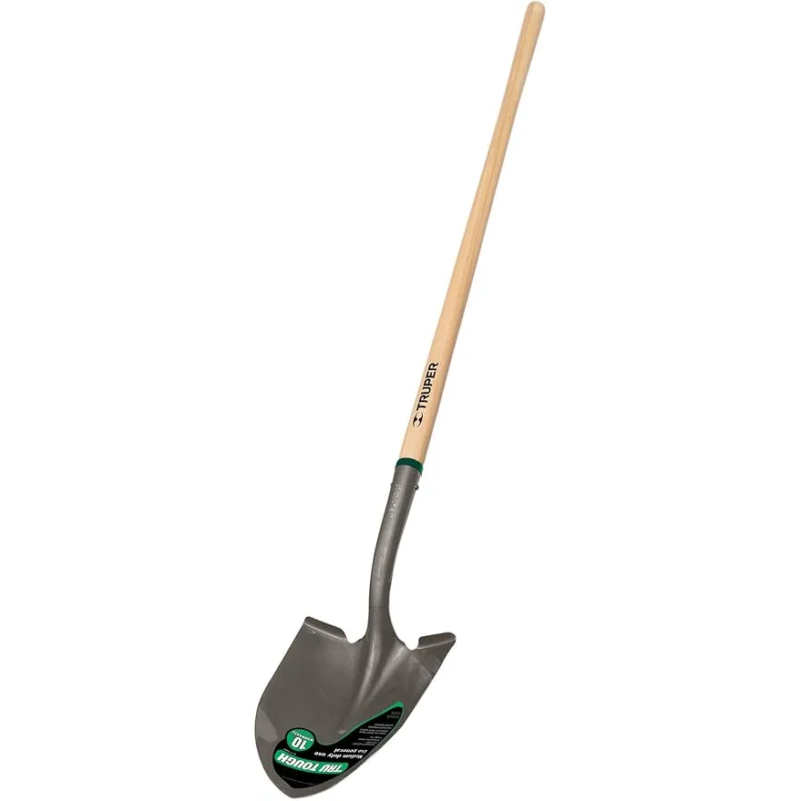[TRUPER 33037 Shovel Round] Truper 33037   Round Point Shovel with 48" North American Ash Handle