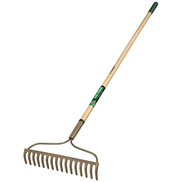 [TRU 31356] Truper Welded Bow Rake, Wood Handle, 16 Teeth, 6" Grip, 54 Inch