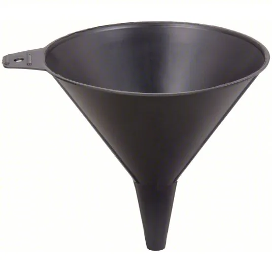 Funnel King Spout Funnel: Polyethylene, 64 fl oz Fluid Capacity, 7 in Overall Dia, 7 in Overall Ht, Hanging Tab