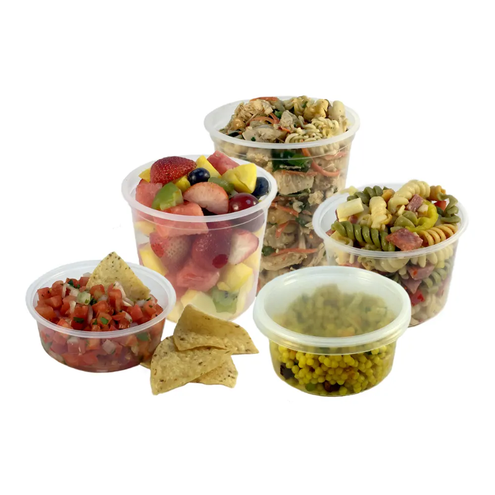 Empress 16 oz Deli Container - Polypropylene, Clear D16A (Box of 50)
