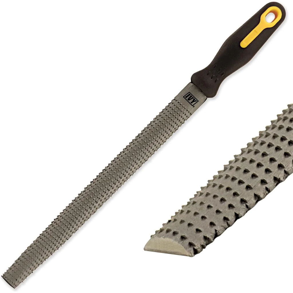 Ivy Classic 12119  8 Inch Half Round Wood Rasp, Power Pro Grip Handle