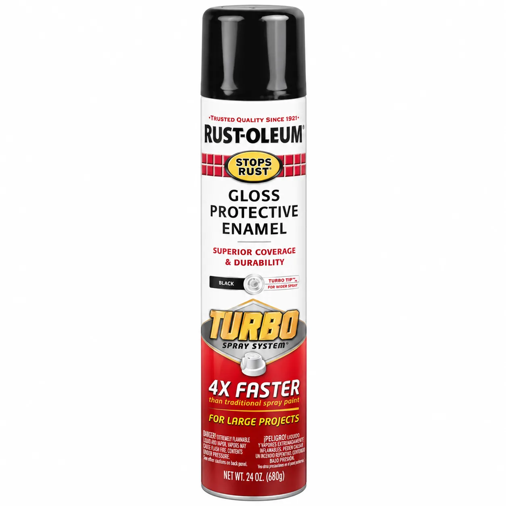 Rust-Oleum 334128 StopsRust Turbo Gloss Black