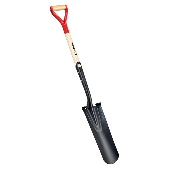 Corona SS16301 Boron Steel 14-Gauge Drain Spade Shovel, Hardwood Handle