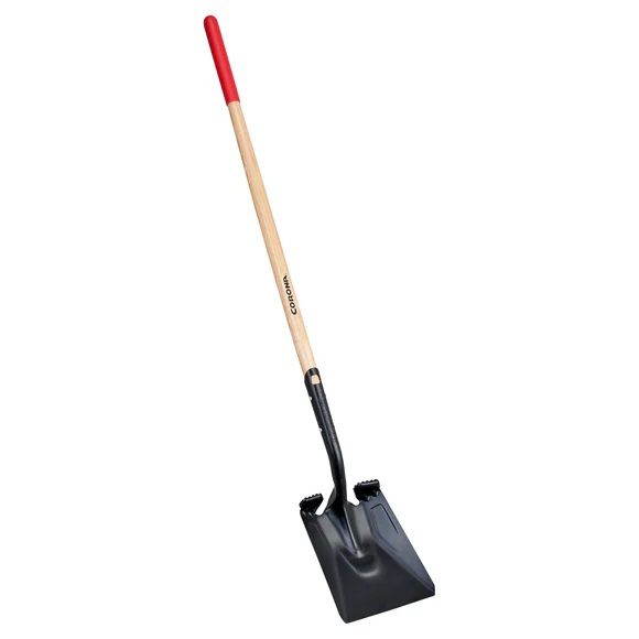 Corona SS16000 Boron Steel 14-Gauge Square Point Shovel, Hardwood Handle