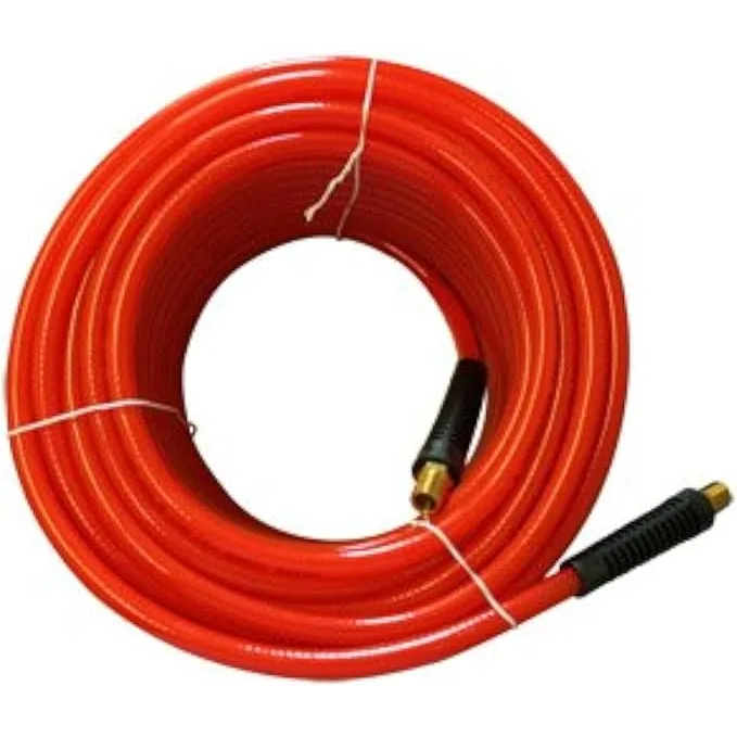 Interstate Pneumatics HA36-100 Translucent Red PVC Air Hose 3/8 Inch 100 feet 300 PSI 4:1 Safety Factor