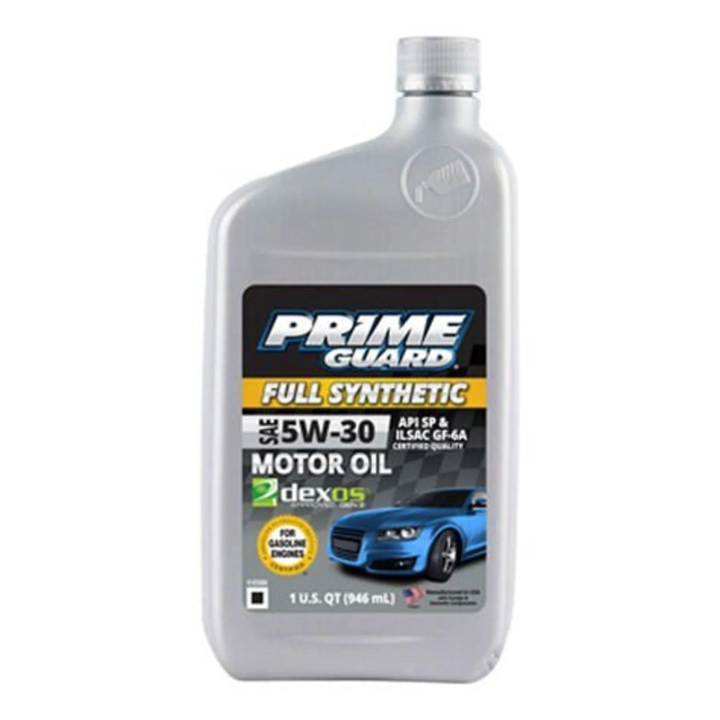 [PRIME GUARD PGSYN530] Prime Guard Full Synthetic 5W-30 Motor Oil, 32 Oz., Model# PGSYN530