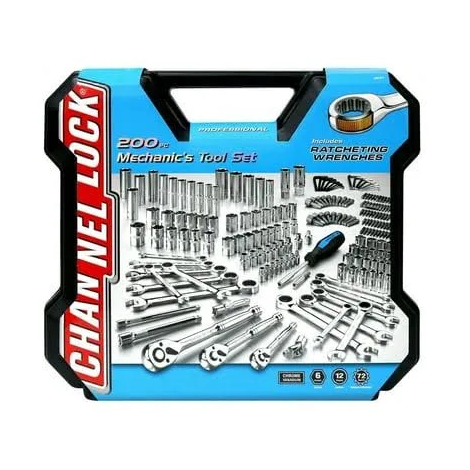 Channel lock 200 Pc Mechanic Tool Set w/ Case