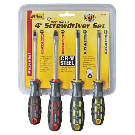 [IVY 17400] Ivy Classic 17400 4 Inch Screwdriver Set