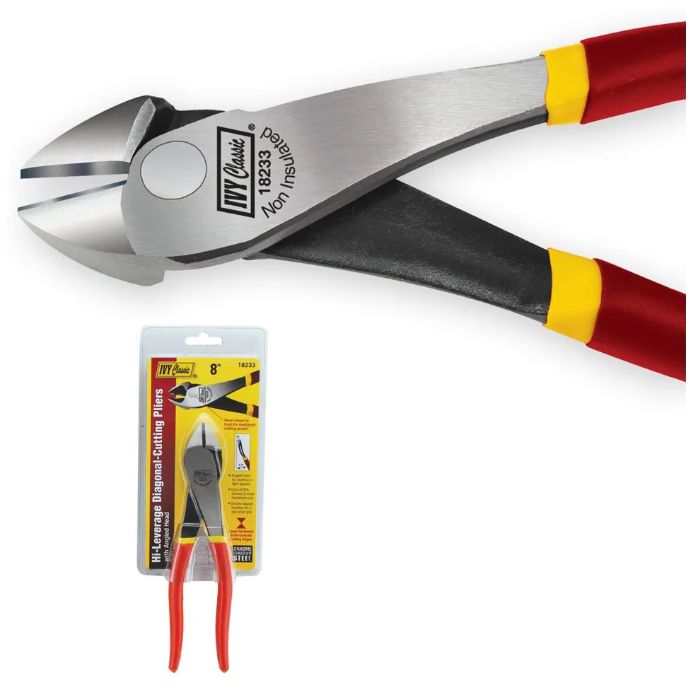 Ivy Classic 8 Inch Hi Leverage Diagonal Cutting Pliers