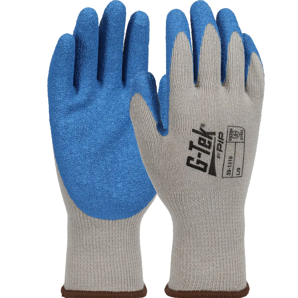 PIP 39-1310/L Large Cotton Latex Coated Gloves (1 Dozen Pair)
