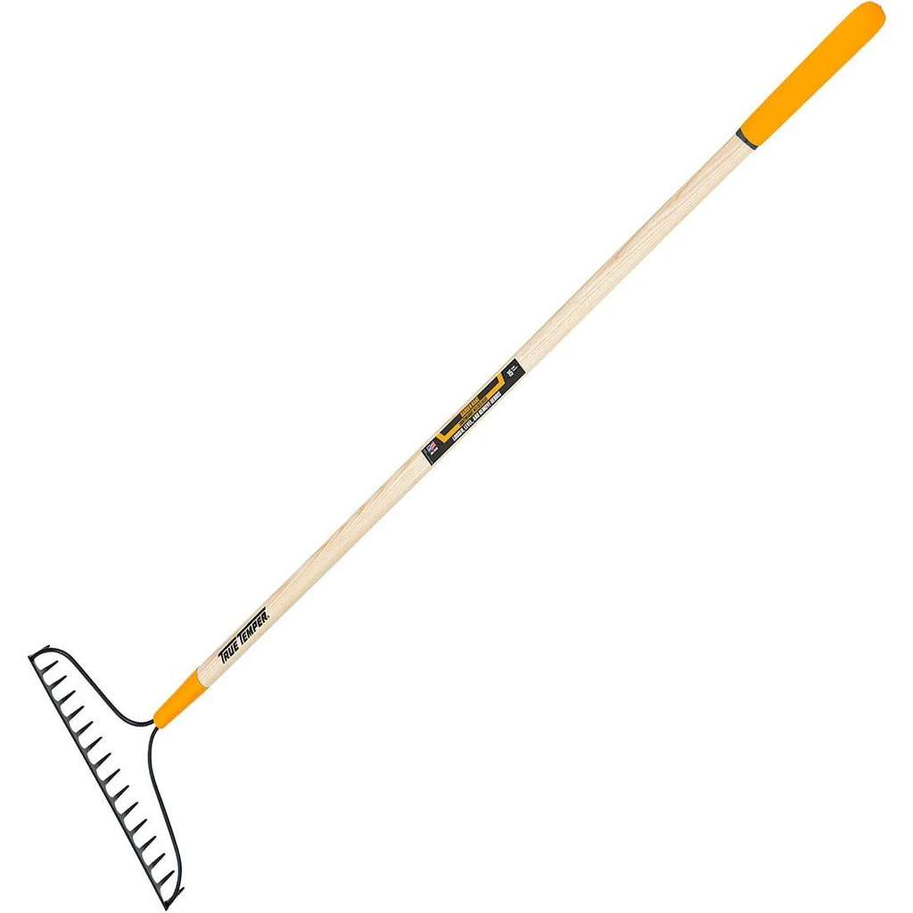 True Temper 2811600 16T Bow Rake With Wooden Handle