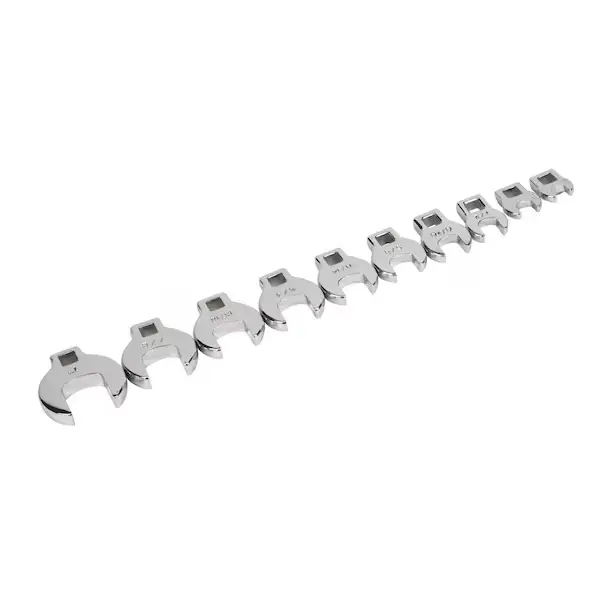 Titan 10 pc. 3/8 in. Drive SAE Crowfoot Wrench Set