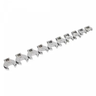 Titan 10 pc. 3/8 in. Drive MM Crowfoot Wrench Set