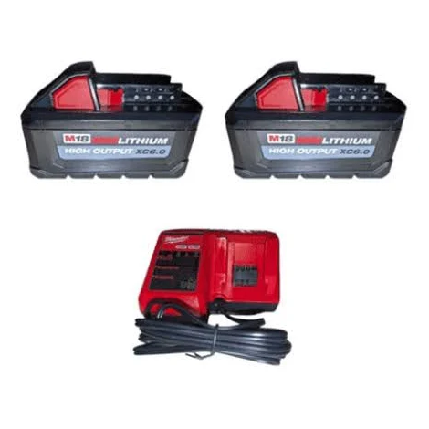 Milwaukee M18 18-Volt Lithium-Ion High Output Starter Kit (Two 6.0 Ah Batteries + Charger)