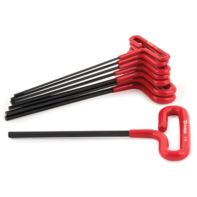 Titan 8 pc. SAE T-Handle Hex Key Set