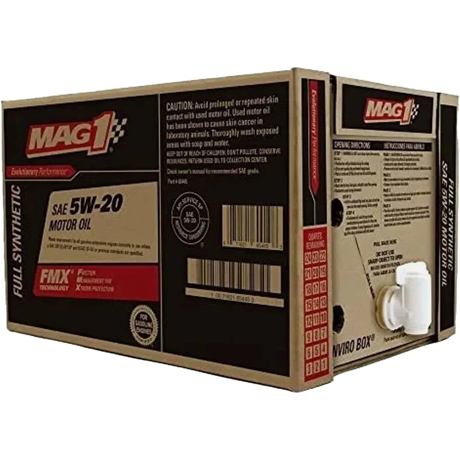 MAG1 65445 5W-20 Full Synthetic Motor Oil 6 Gal Enviro Box