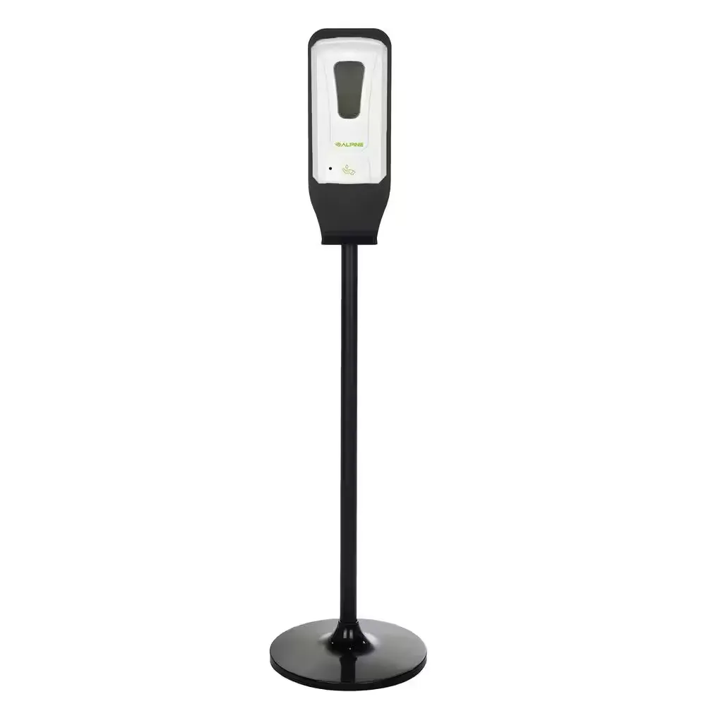 Alpine Hands Free Soap And Hand Sanitizer Dispenser Liquid/ Gel With Floor Stand White